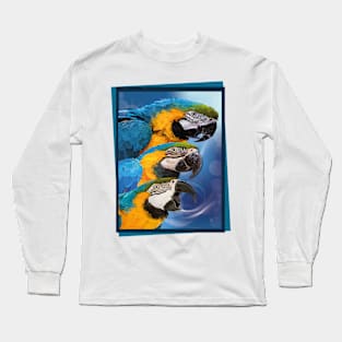 blue-yellow macaw Long Sleeve T-Shirt